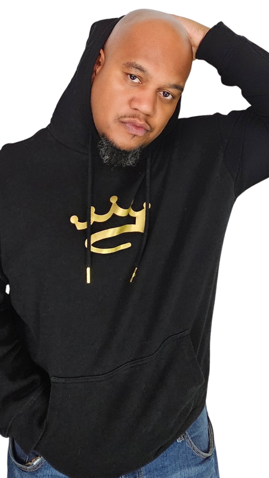 Men's Black / Gold - hoodie - Crowned Brand ™