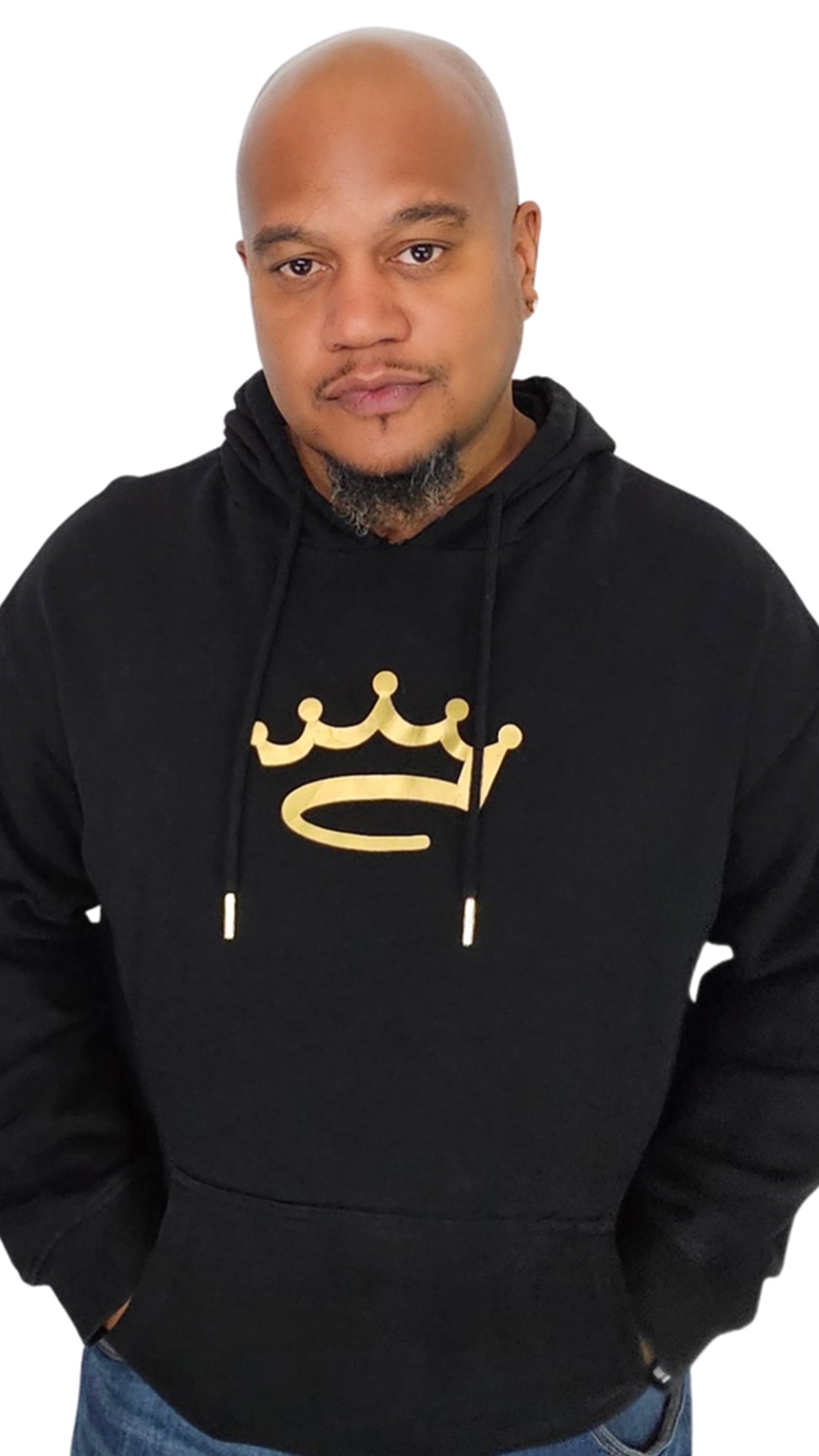 Men's Black / Gold - hoodie - Crowned Brand ™