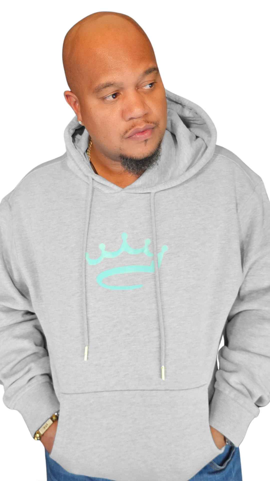 Men's Grey / Tiffany Blue