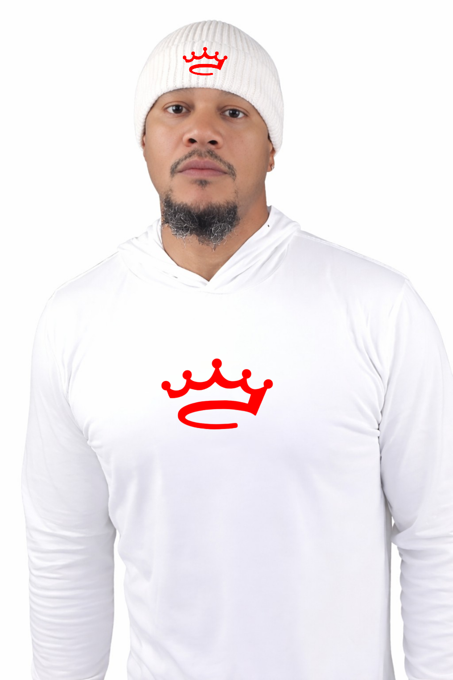 Lightweight T-Shirt Hoodie - Crowned Brand ™