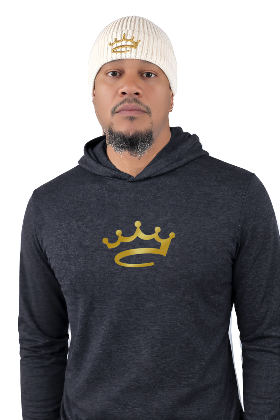Lightweight T-Shirt Hoodie - Crowned Brand ™