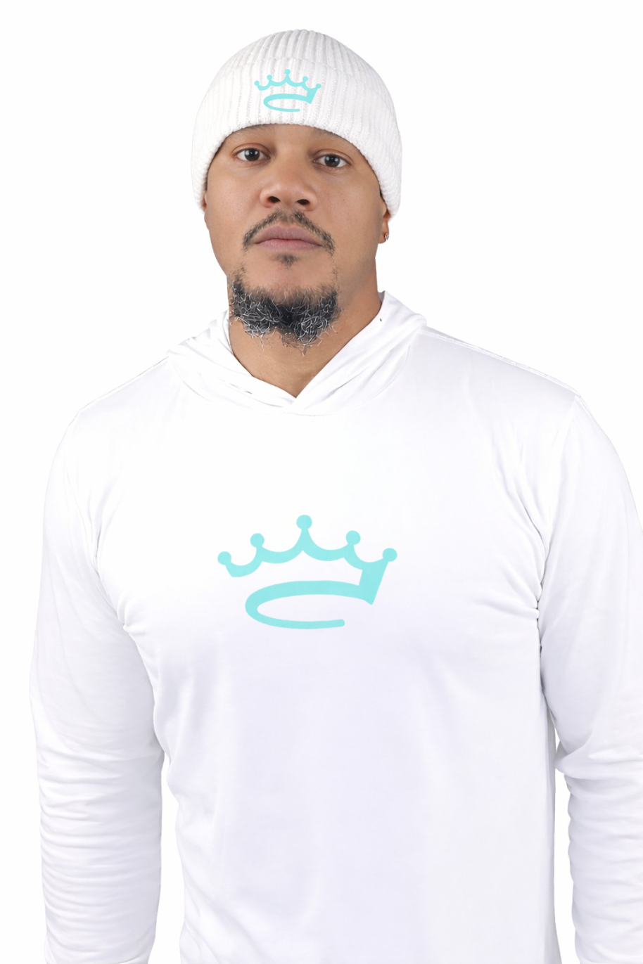 Lightweight T-Shirt Hoodie - Crowned Brand ™