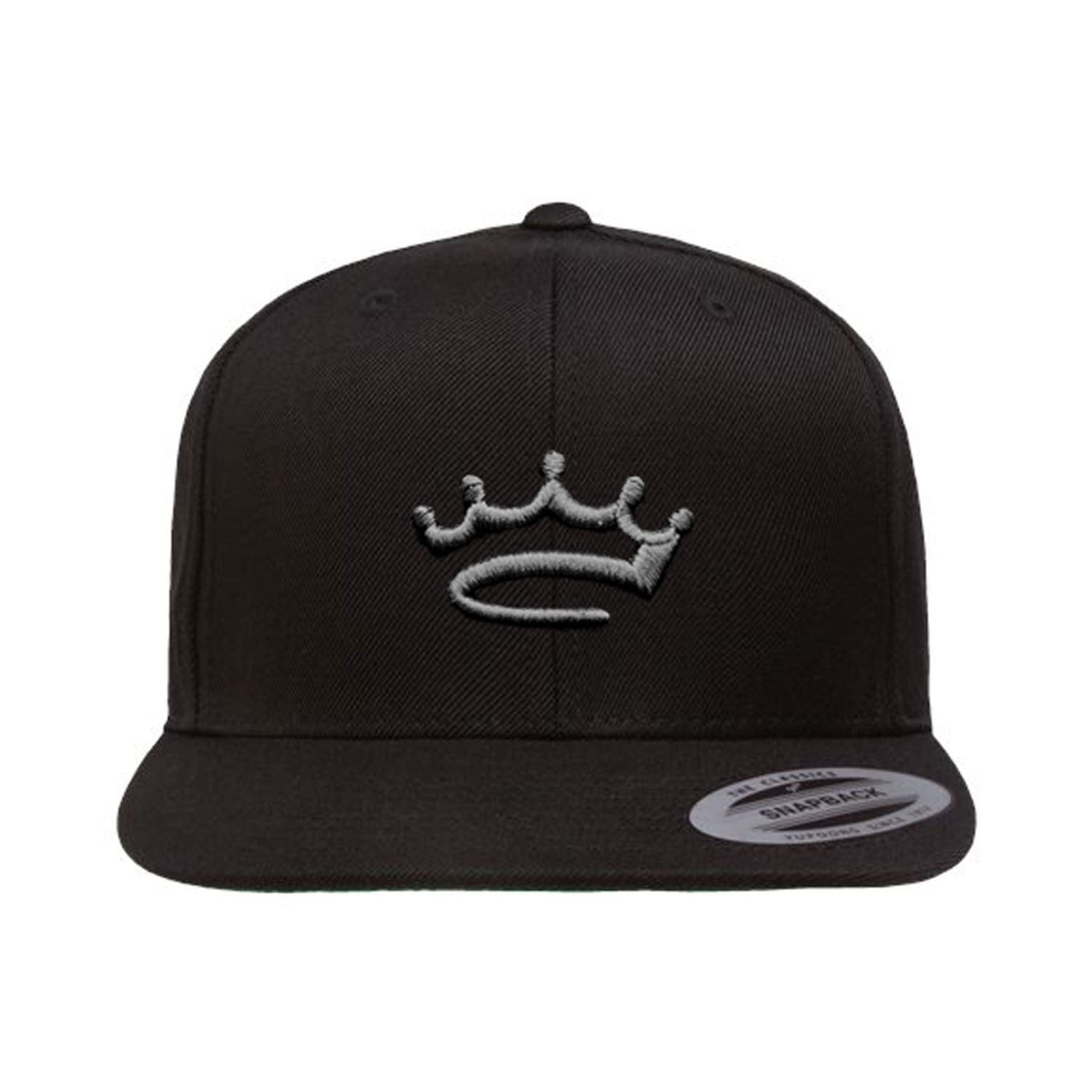 Black / Grey - snapback - hat - Crowned Brand ™
