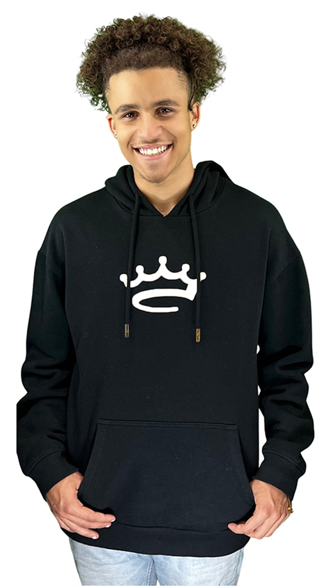 Men's Black / White - hoodie - Crowned Brand ™