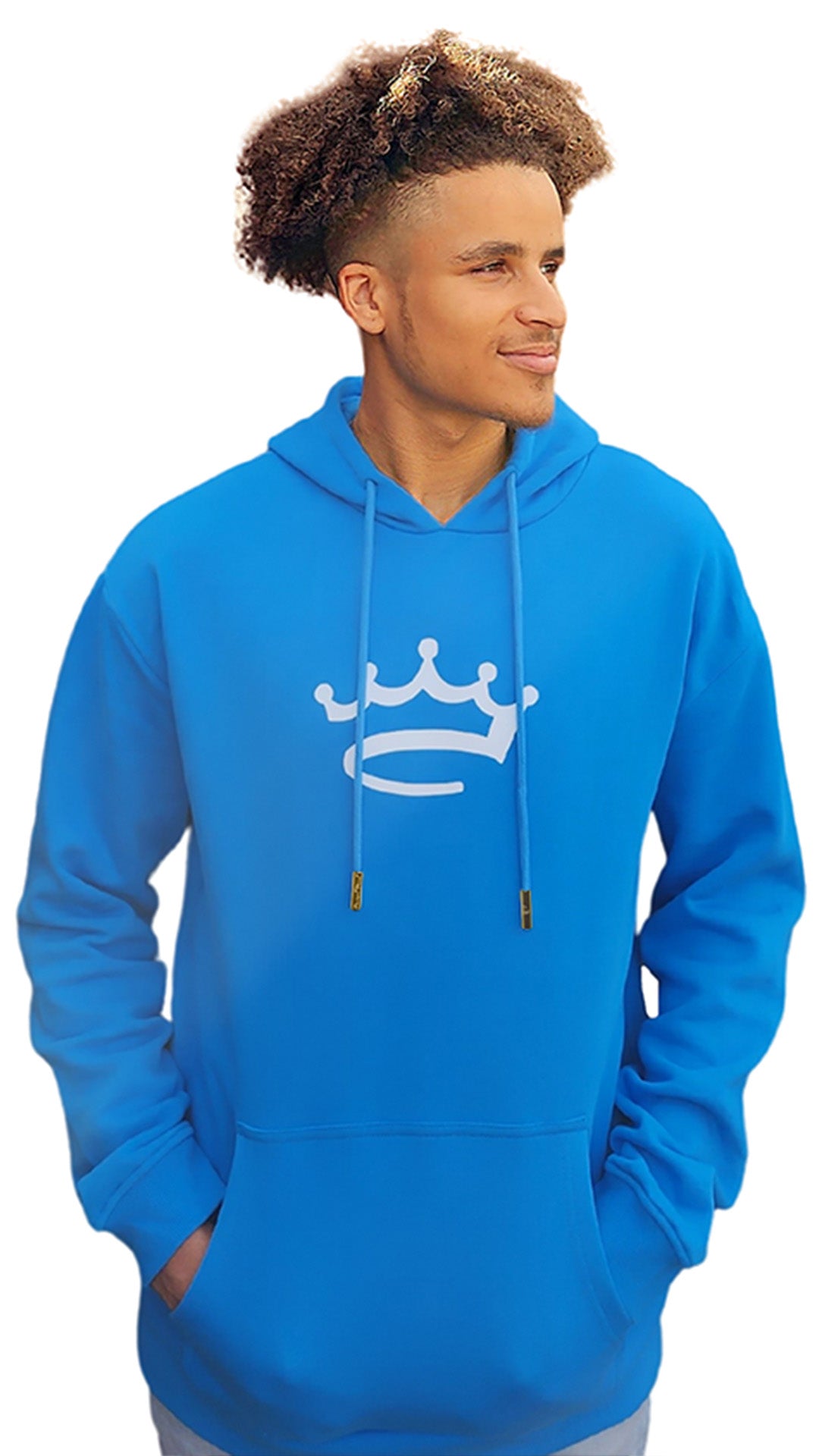 Men's Blue / White - hoodie - Crowned Brand ™