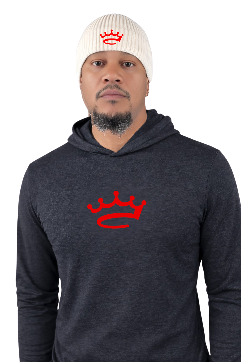 Lightweight T-Shirt Hoodie - Crowned Brand ™