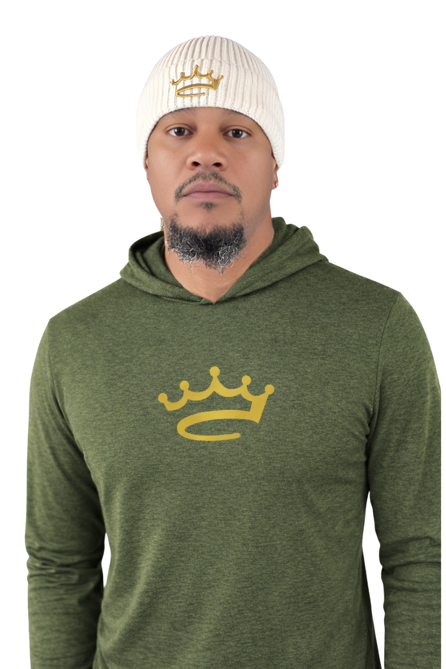 Lightweight T-Shirt Hoodie - Crowned Brand ™