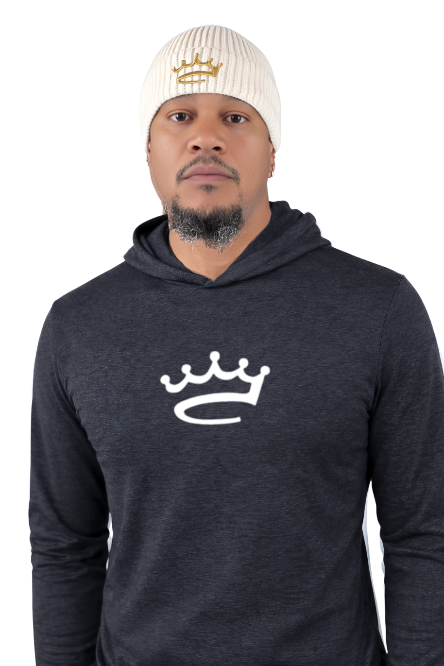 Lightweight T-Shirt Hoodie - Crowned Brand ™