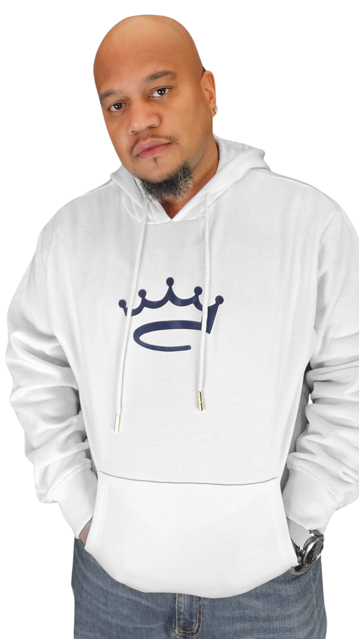 Men's White / Navy - Crowned Brand ™
