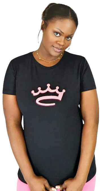 Women's Black / Pink - shirt - Crowned Brand ™