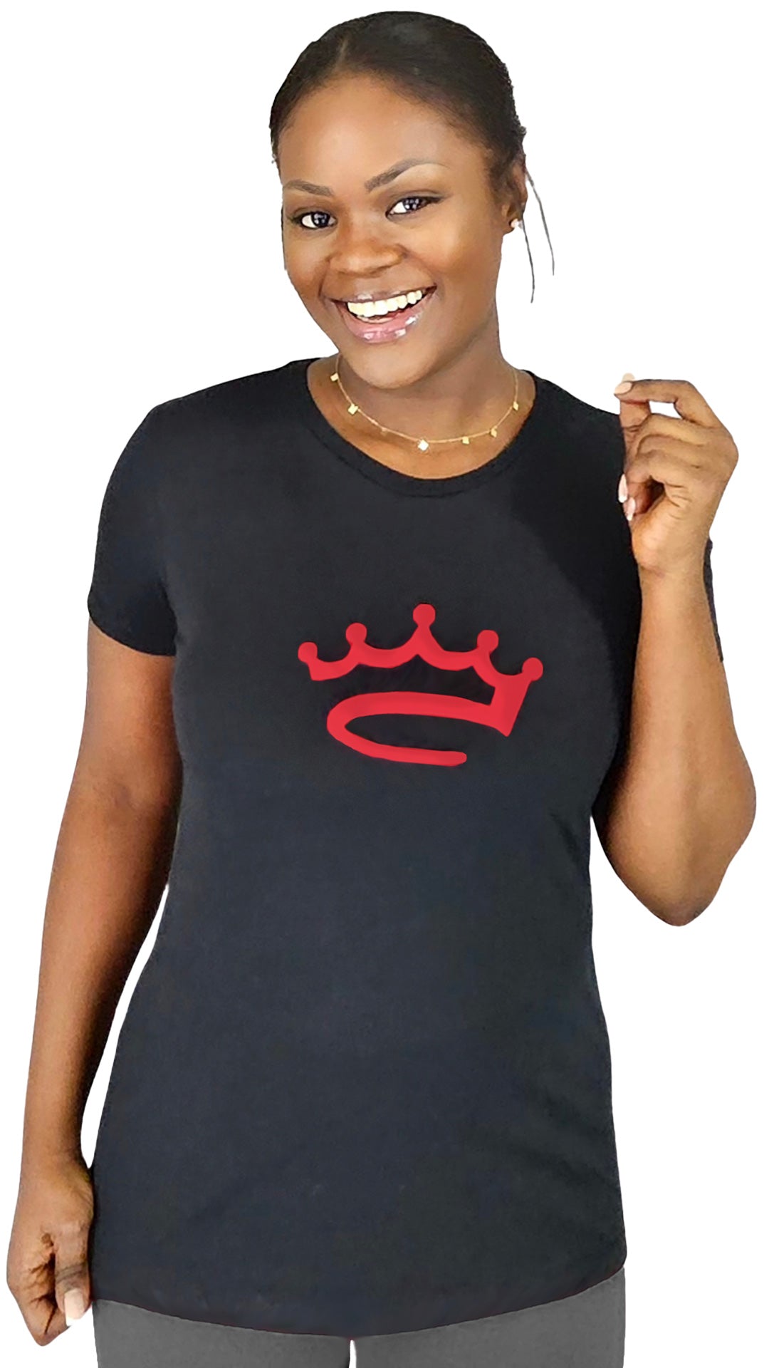 Women's Black / Red - shirt - Crowned Brand ™
