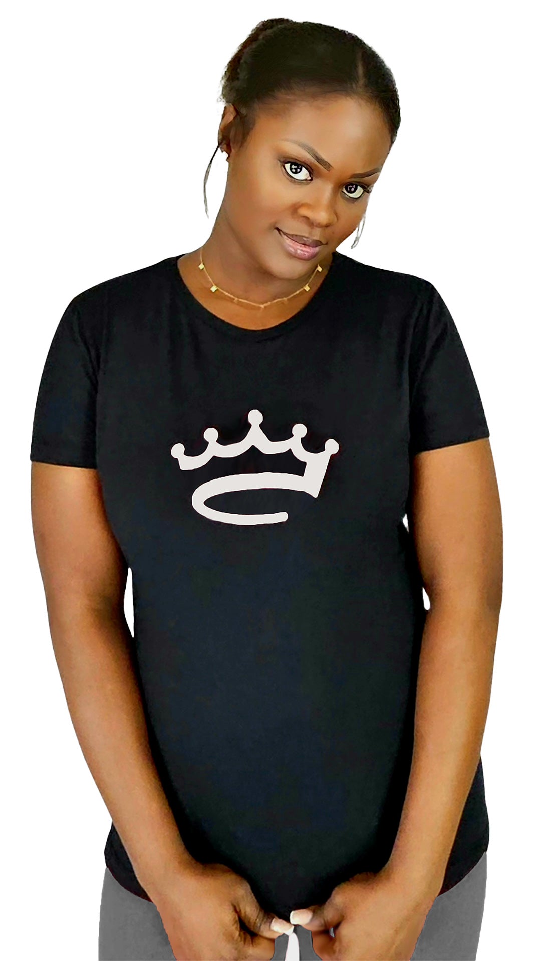 Women's Black / White - shirt - Crowned Brand ™