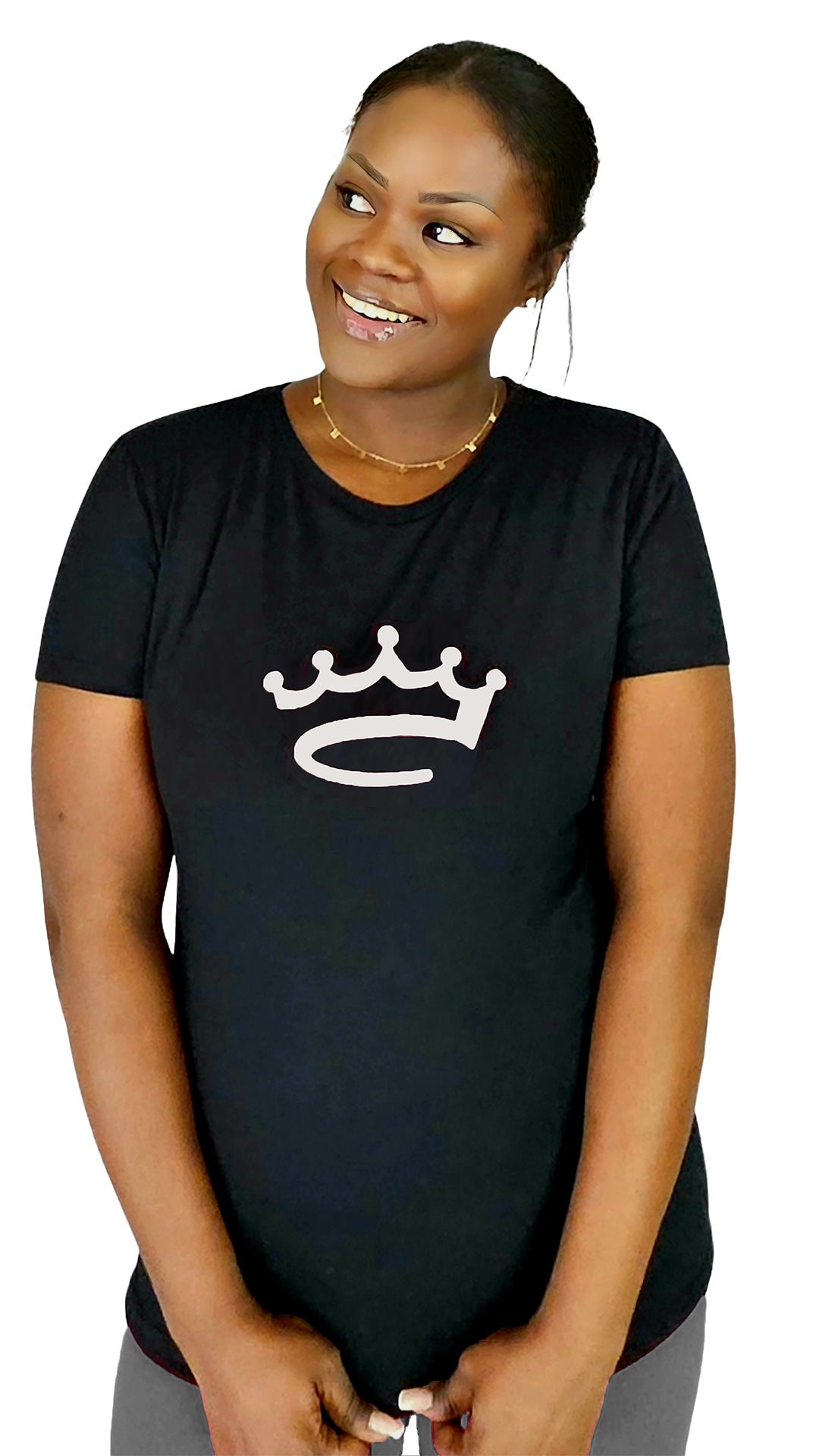 Women's Black / White - shirt - Crowned Brand ™