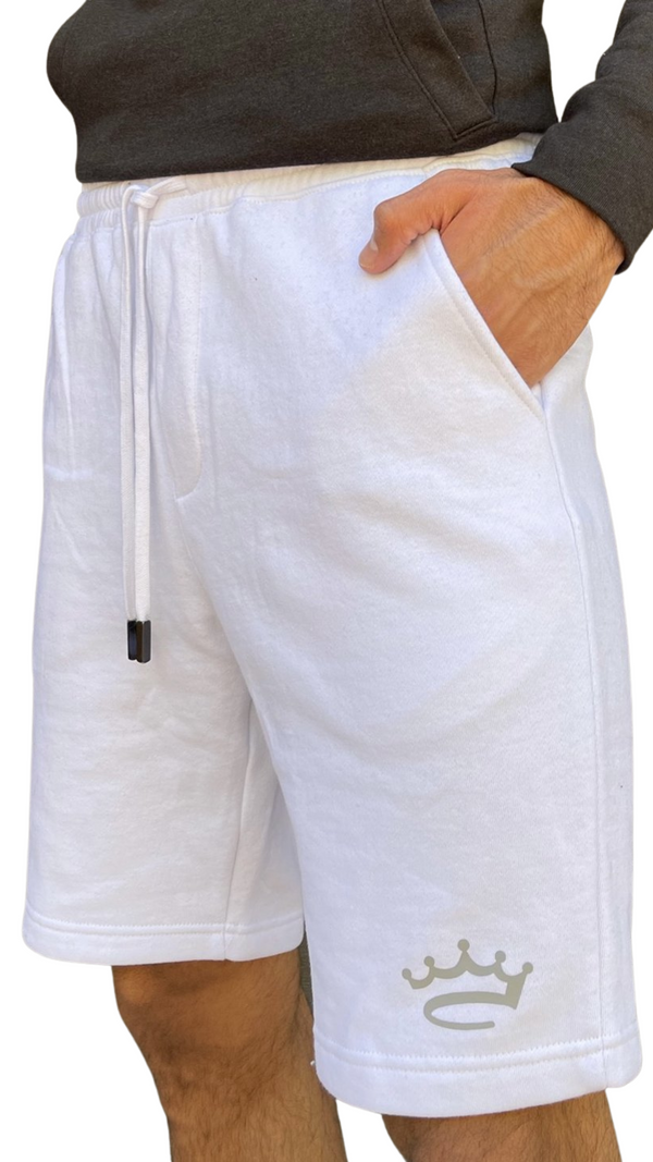 Sweat Shorts - White / Grey