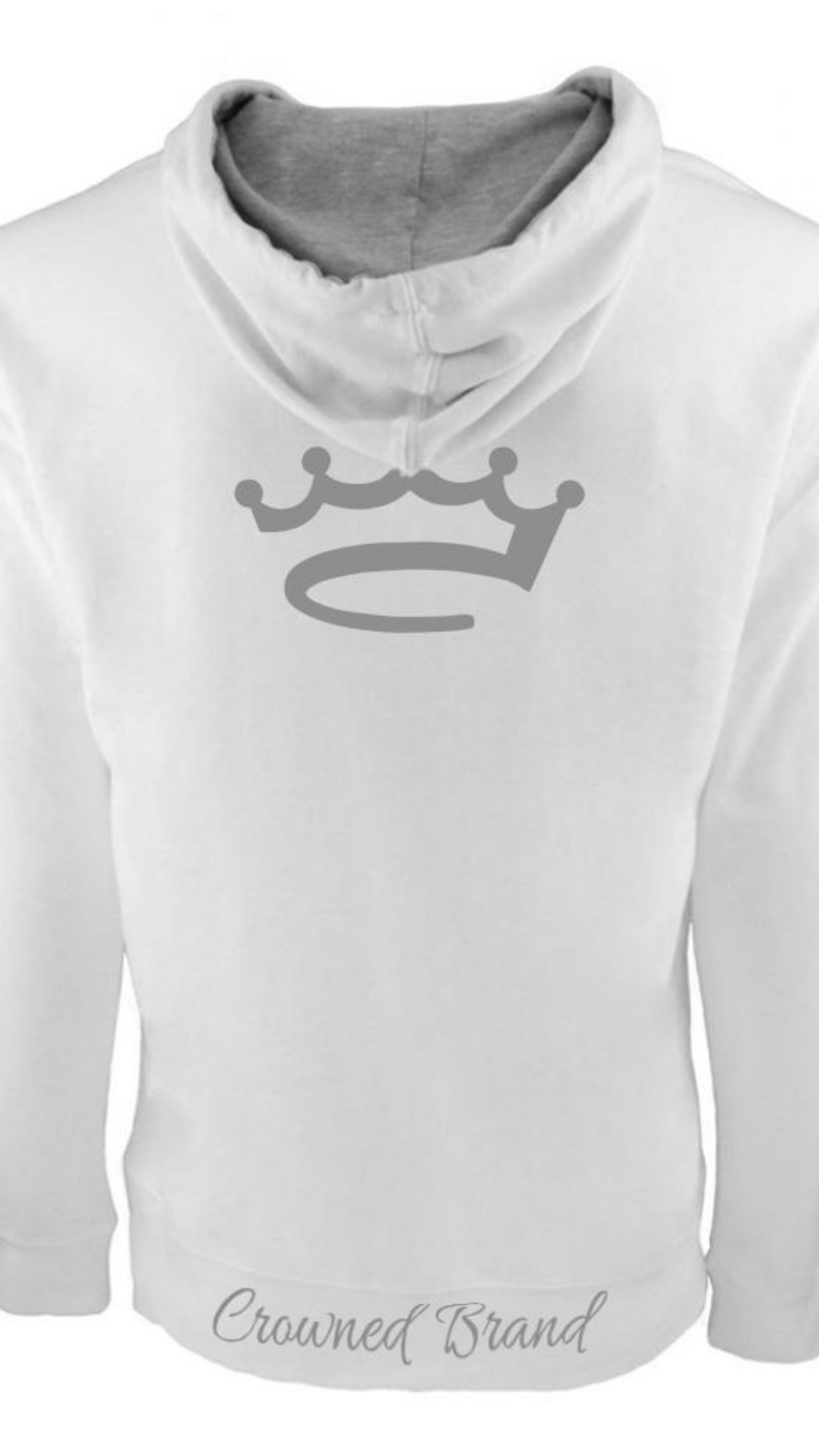 White / Grey - Crowned Brand ™